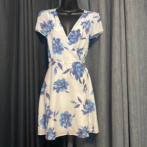 Yumi Kim wrap Kennedy blue bell floral dress